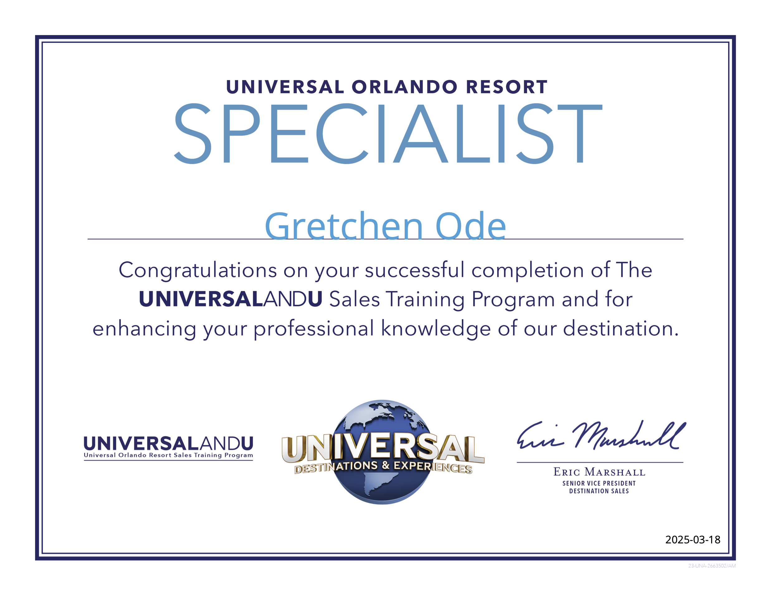Universal Orlando Resort Specialist